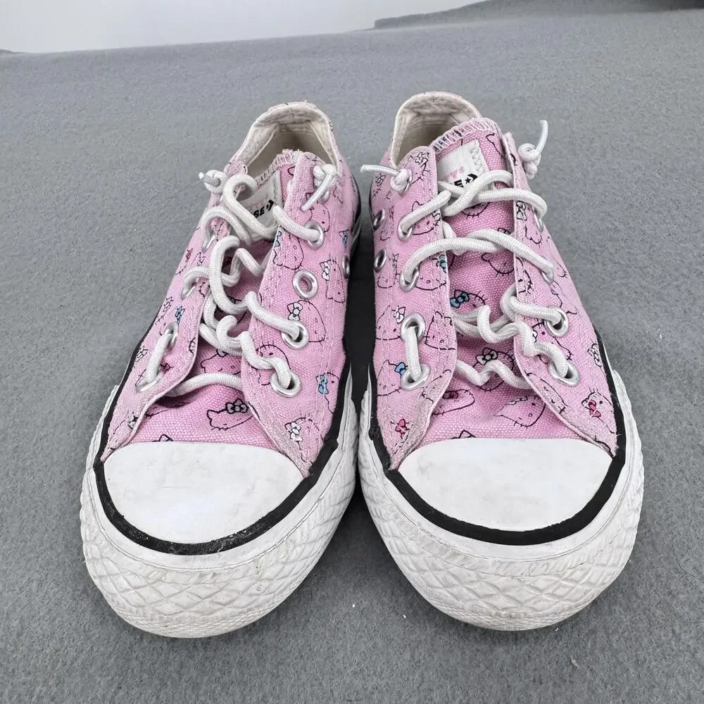 Converse Hello Kitty Chuck Taylor All‎ Star Low Pink Canvas Kids 12